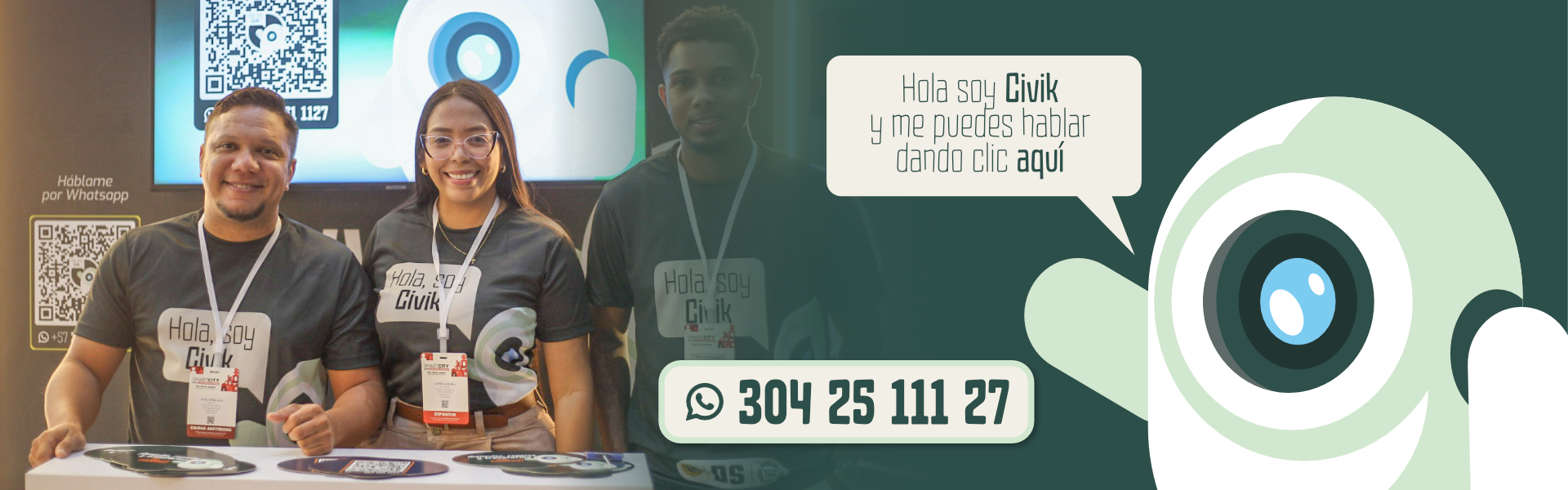 Imagen de personas que soportan la plataforma civik 