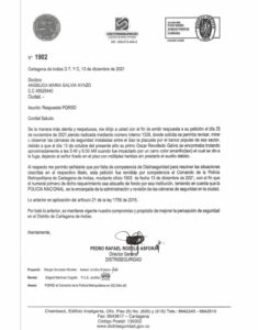 Respuesta a Oficio
